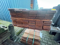 Guyana ipé kopse veer en groef (buitenparket) 650x145x21mm (111x) - afbeelding 3 van  3