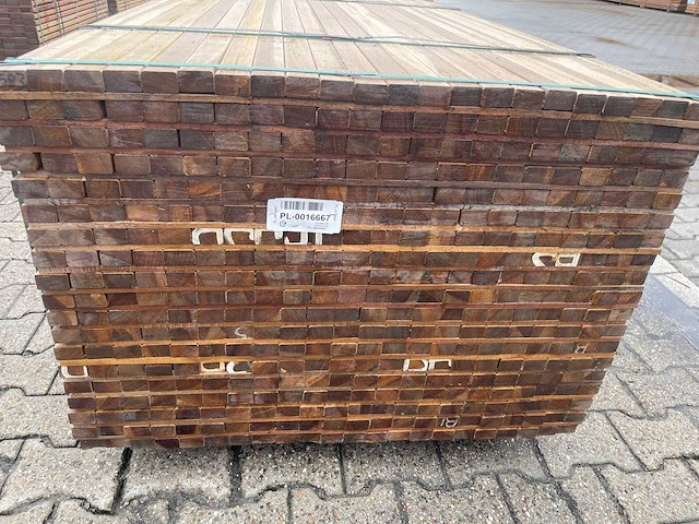 Guyana ipé latten geschaafd 1550x40x25mm (418x) - afbeelding 3 van  3