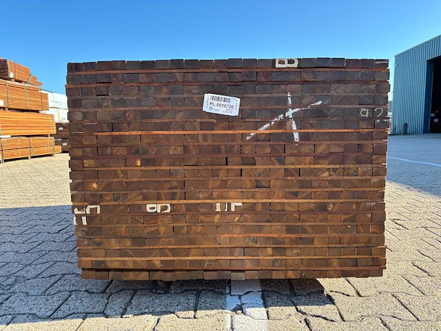 Guyana ipé latten geschaafd 1550x40x25mm (418x) - afbeelding 3 van  3