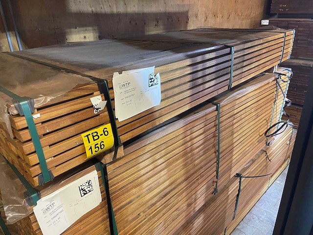 Guyana ipé latten geschaafd 2150x40x25mm (157x) - afbeelding 2 van  3