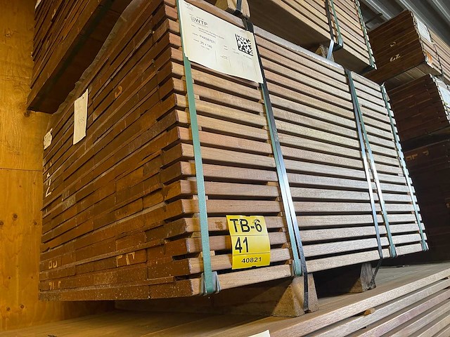 Guyana ipé planken geschaafd 1000x140x25mm (133x) - afbeelding 4 van  4