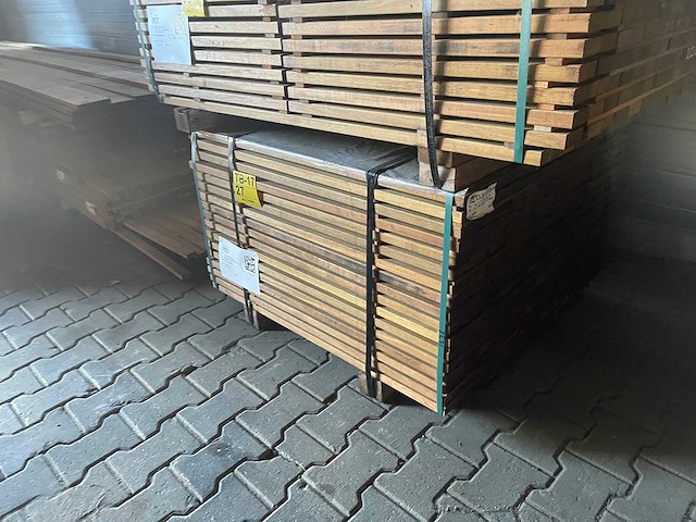 Guyana ipé planken geschaafd 1000x70x25mm (238x) - afbeelding 2 van  3
