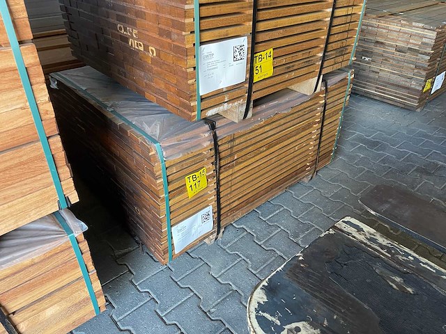 Guyana ipé planken geschaafd 1250x70x25mm (238x) - afbeelding 3 van  3