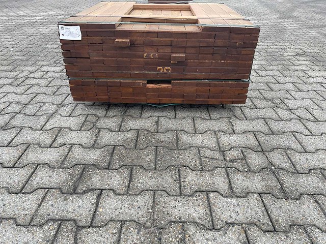 Guyana ipé planken geschaafd 1550x70x25mm (168x) - afbeelding 3 van  4