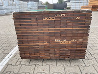 Guyana ipé planken geschaafd 1550x70x25mm (247x) - afbeelding 3 van  4
