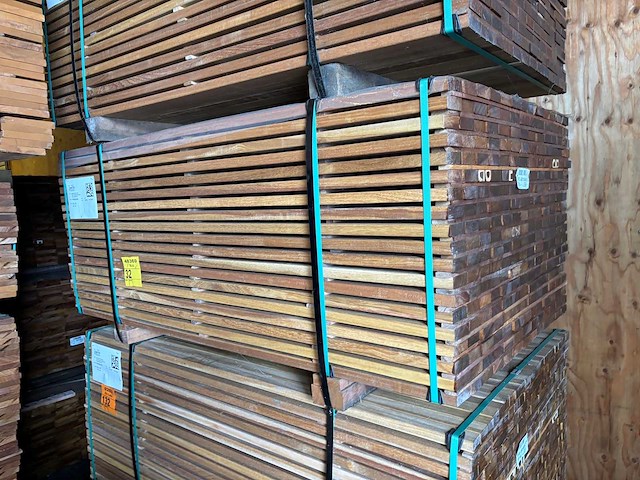 Guyana ipé planken geschaafd 1550x70x25mm (247x) - afbeelding 3 van  3