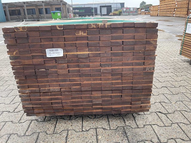 Guyana ipé planken geschaafd 1550x70x25mm (247x) - afbeelding 3 van  3