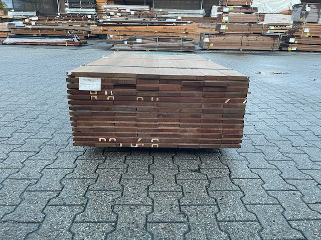 Guyana ipé planken geschaafd 1850x120x21mm (112x) - afbeelding 3 van  4