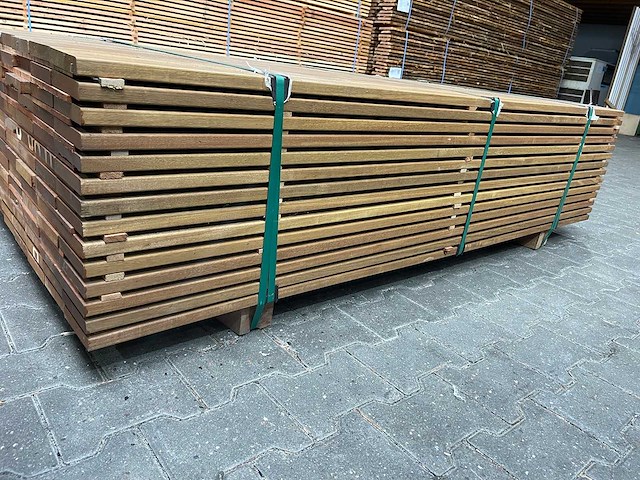 Guyana ipe planken geschaafd 1850x120x21mm (75x) - afbeelding 2 van  4