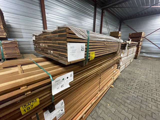 Guyana ipe planken geschaafd 1850x120x21mm (75x) - afbeelding 4 van  4