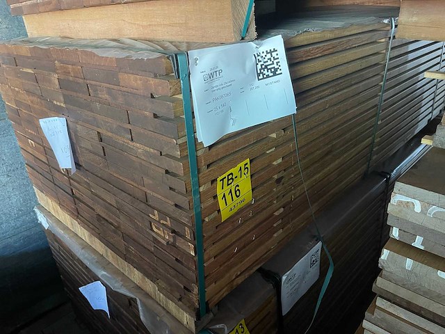 Guyana ipé planken geschaafd 1850x140x25mm (112x) - afbeelding 4 van  4