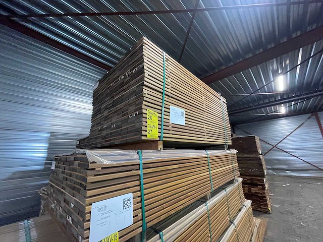 Guyana ipé planken geschaafd 1850x90x21mm (147x) - afbeelding 4 van  4