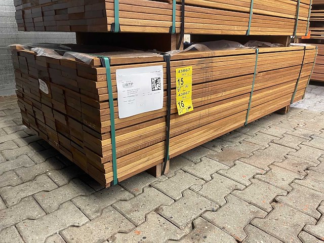 Guyana ipé planken geschaafd 2150x140x21mm (73x) - afbeelding 4 van  4