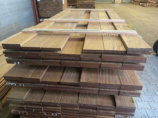 Guyana ipé planken geschaafd 2150x145x21mm (36x) - afbeelding 3 van  3