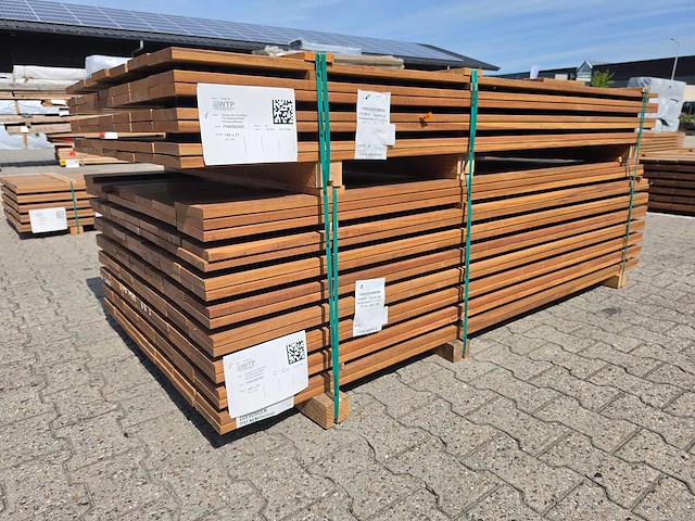 Guyana ipé planken geschaafd 2150x145x21mm (49x) - afbeelding 2 van  3