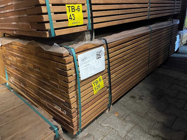 Guyana ipé planken geschaafd 2150x90x25mm (176x) - afbeelding 4 van  4