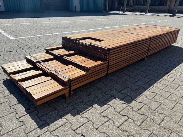 Guyana ipé planken geschaafd 2450-3650x70x21mm (156x) - afbeelding 2 van  3