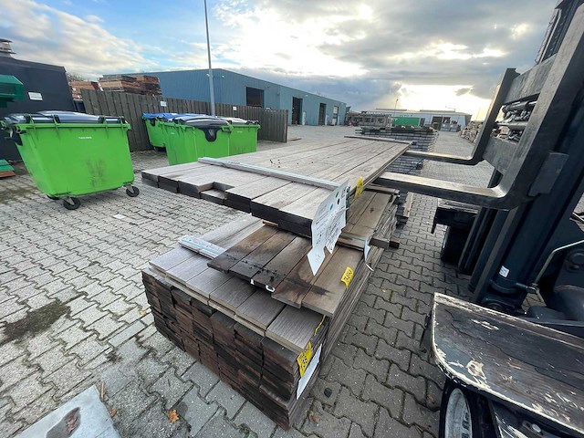 Guyana ipé planken geschaafd 2450x90x21mm (14x) - afbeelding 2 van  3