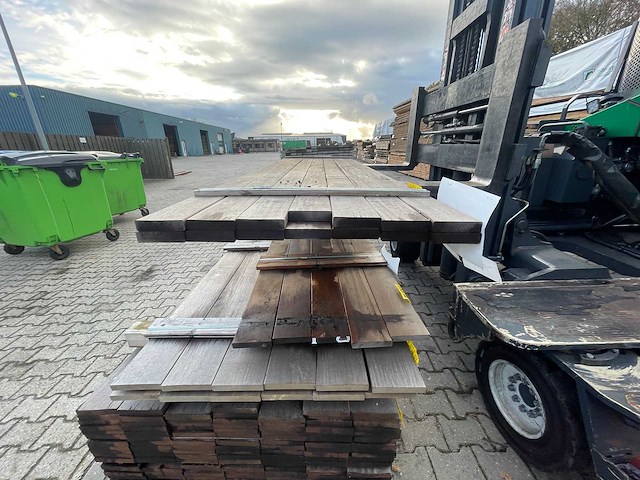 Guyana ipé planken geschaafd 2450x90x21mm (14x) - afbeelding 3 van  3