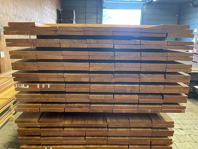 Guyana ipé planken geschaafd 3050x145x21mm (114x) - afbeelding 3 van  3