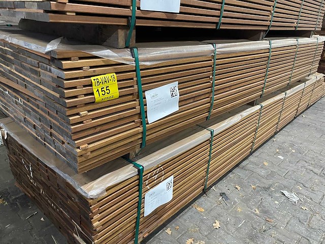 Guyana ipé planken geschaafd 3350x90x21mm (165x) - afbeelding 4 van  4