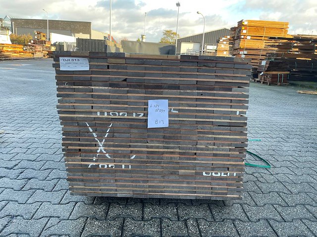 Guyana ipe planken geschaafd 3350x90x21mm (83x) - afbeelding 3 van  4