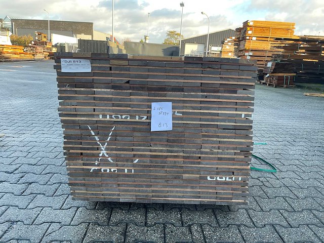 Guyana ipé planken geschaafd 3950-5450x90x21mm (141x) - afbeelding 2 van  3