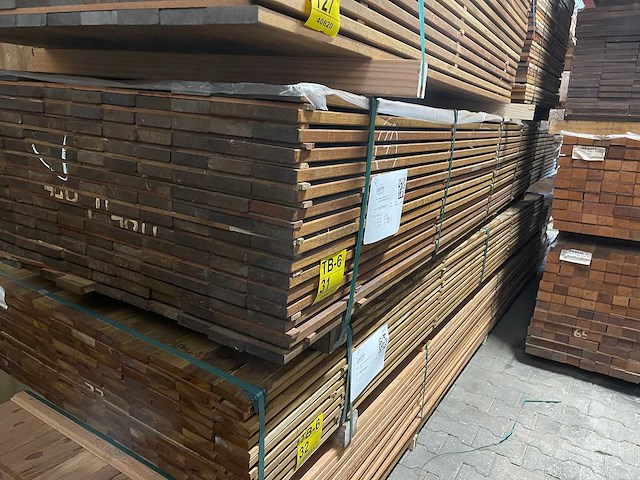 Guyana ipé planken geschaafd 3950-5450x90x21mm (141x) - afbeelding 3 van  3