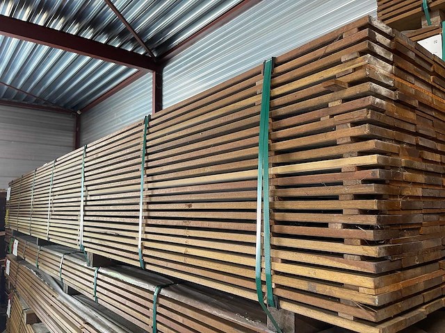 Guyana ipé planken geschaafd 4000x90x16mm (77x) - afbeelding 3 van  4