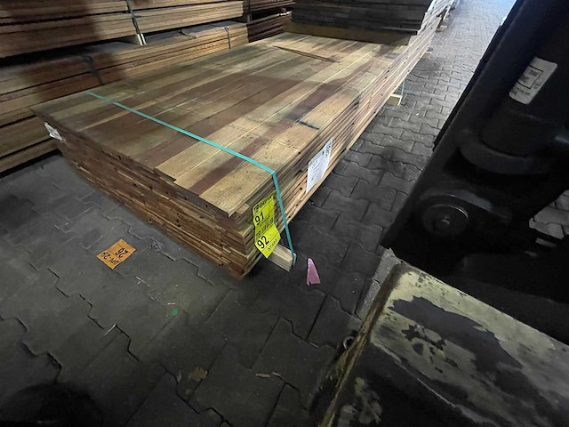 Guyana ipé planken geschaafd 4000x90x16mm (77x) - afbeelding 4 van  4