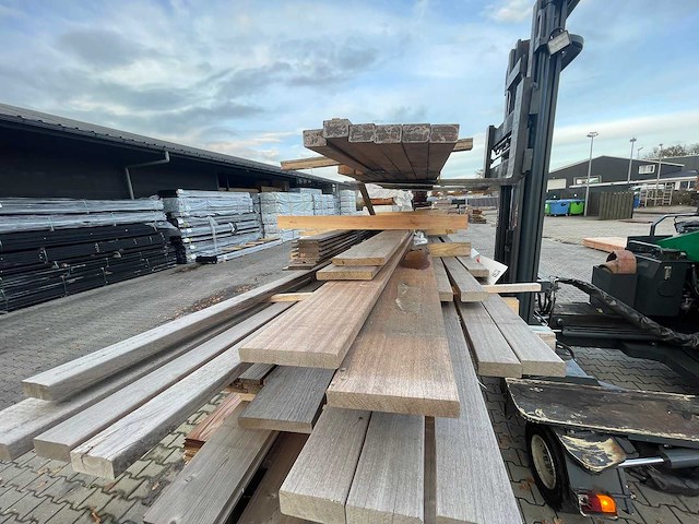 Guyana ipé planken geschaafd 4100-4300x145x21mm (4x) - afbeelding 3 van  3