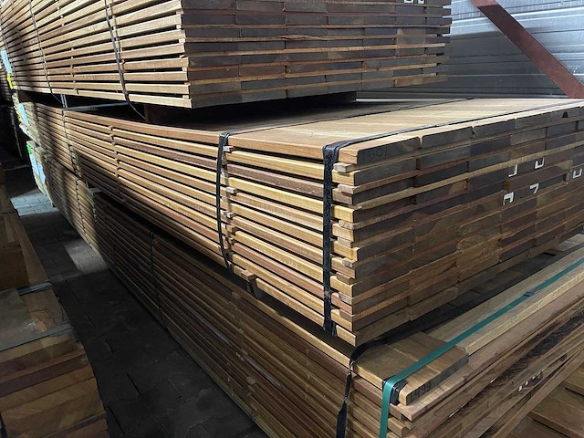Guyana ipé planken geschaafd 4300x140x21mm (77x) - afbeelding 4 van  4