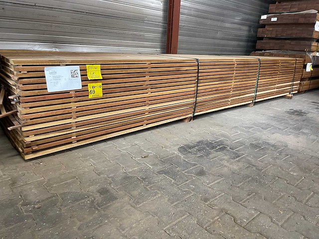 Guyana ipé planken geschaafd 4300x90x25mm (93x) - afbeelding 4 van  4