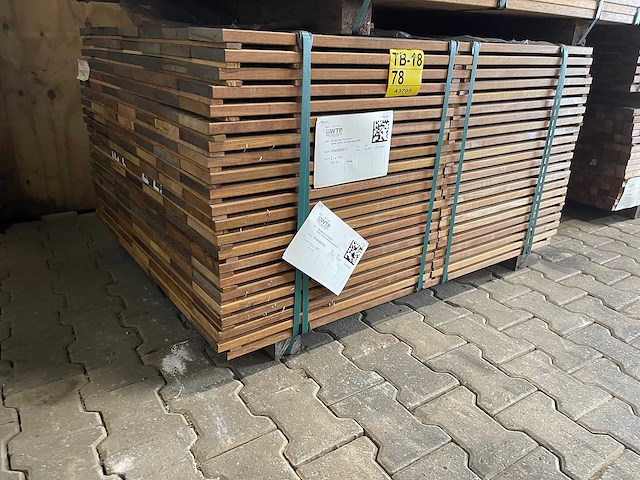 Guyana ipé planken geschaafd 650-1250x145x21mm (280x) - afbeelding 4 van  4