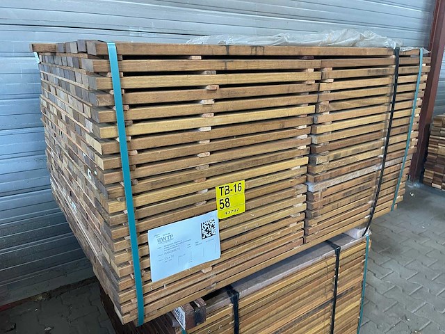 Guyana ipé planken geschaafd 650-1250x70x25mm (560x) - afbeelding 4 van  4