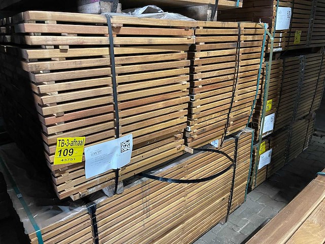 Guyana ipé planken geschaafd 650-1250x90x25mm (425x) - afbeelding 4 van  4