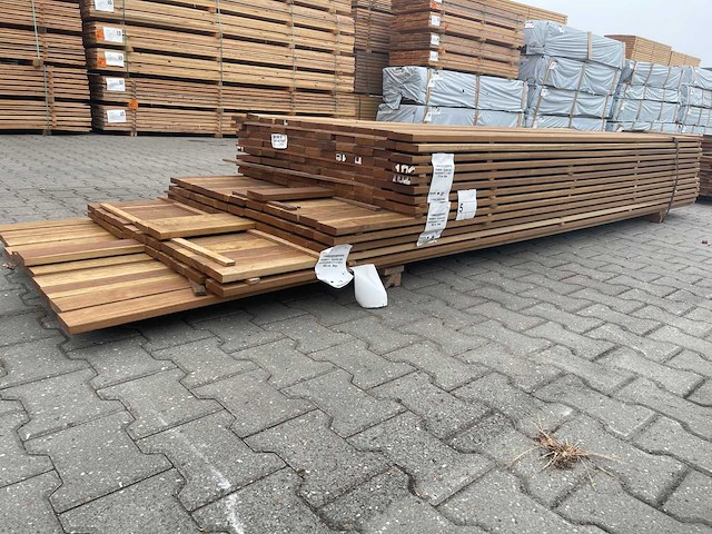 Guyana ipé planken geschaafd country grade 2750-3650x90x21mm (154x) - afbeelding 2 van  3