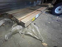 Guyana ipé planken geschaafd gevingerlast 5000x140x18mm (40x) - afbeelding 2 van  3