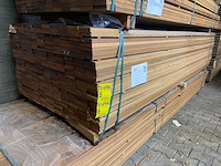 Guyana teak - plank geschaafd - 3050x90x21mm (149x) - afbeelding 4 van  4