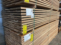 Guyana teak - plank geschaafd - 3500x140x16mm (69x) - afbeelding 4 van  4