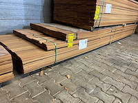 Guyana teak - plank geschaafd - 4250x90x21mm (88x) - afbeelding 4 van  4