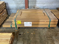 Guyana teak - plank geschaafd - hardhout (66x)