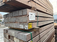 Guyana teak balken fijnbezaagd 2750x100x100mm (27x) - afbeelding 4 van  4