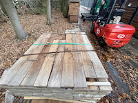 Guyana teak beschoeiingsplanken 1000-1500x100x20mm (169x) - afbeelding 1 van  3