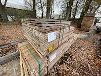 Guyana teak beschoeiingsplanken 1000-1500x100x20mm (169x) - afbeelding 2 van  3