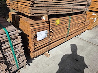 Guyana teak beschoeiingsplanken 2000-2500x100x20mm (230x) - afbeelding 4 van  4