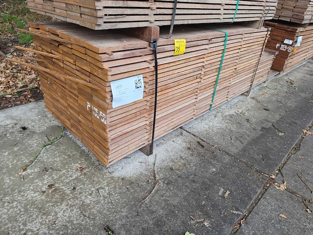Guyana teak beschoeiingsplanken 2000-3000x150x20mm (138x) - afbeelding 4 van  4