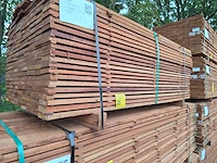 Guyana teak beschoeiingsplanken 2000x100x20mm (198x) - afbeelding 4 van  4