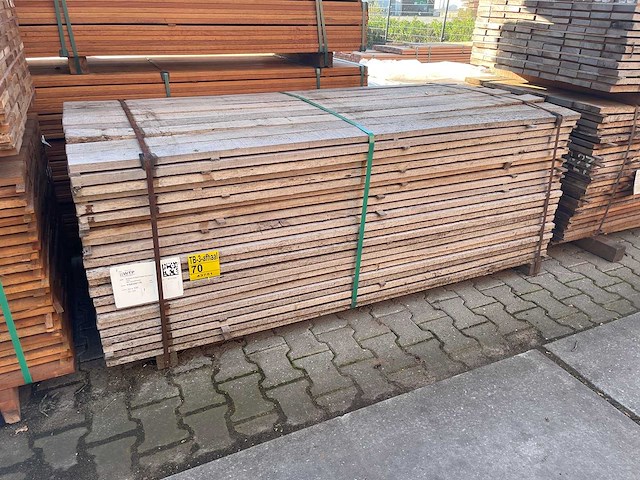 Guyana teak beschoeiingsplanken 2000x100x20mm (207x) - afbeelding 4 van  4