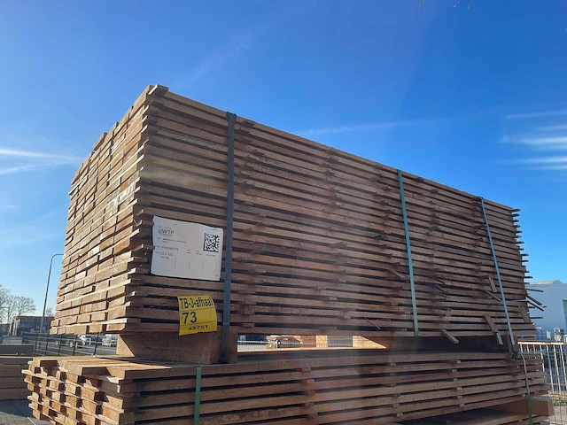 Guyana teak beschoeiingsplanken 2000x150x20mm (138x) - afbeelding 4 van  4